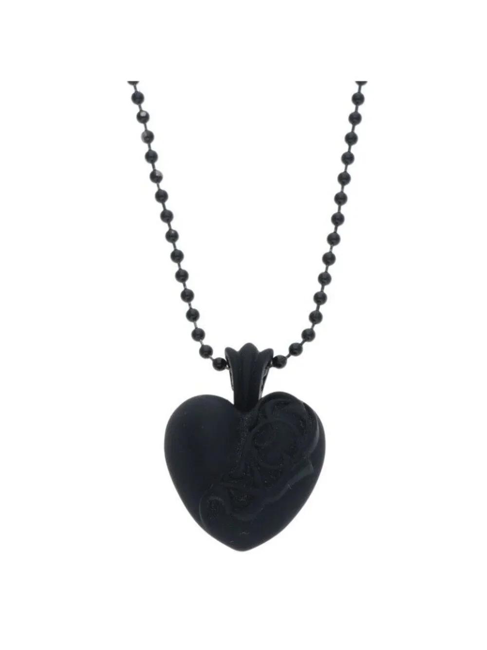 Chrome Hearts Rubber Heart Silicone Necklace